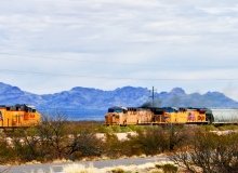 Eastbound and Westbound Trains, Deming, NM