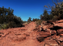 Heading up Old Post Trail